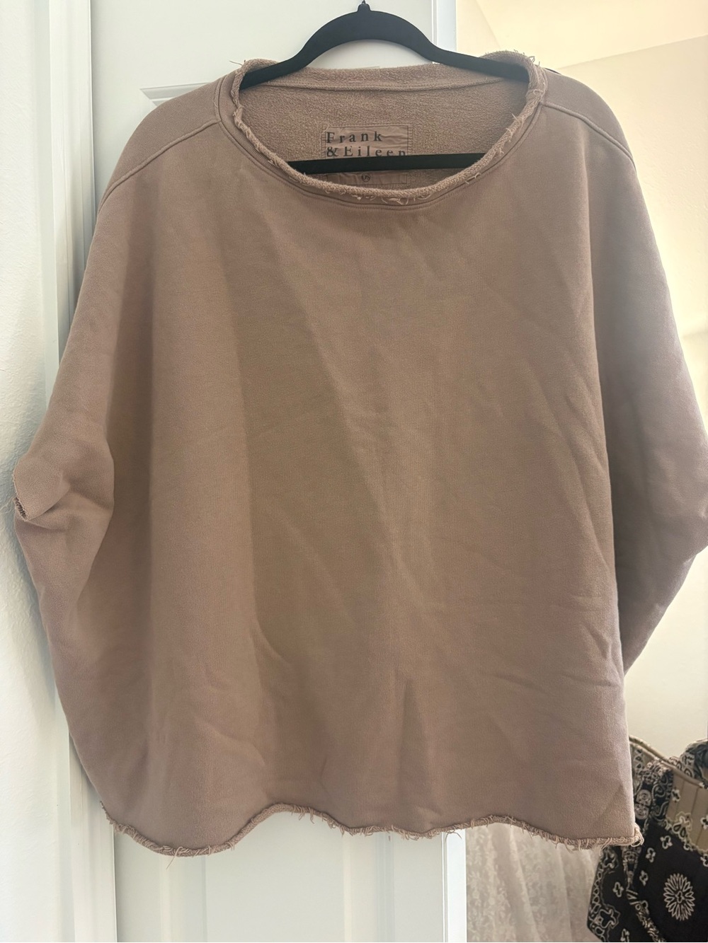 Frank & Eileen OS Raw-Edge Capelet